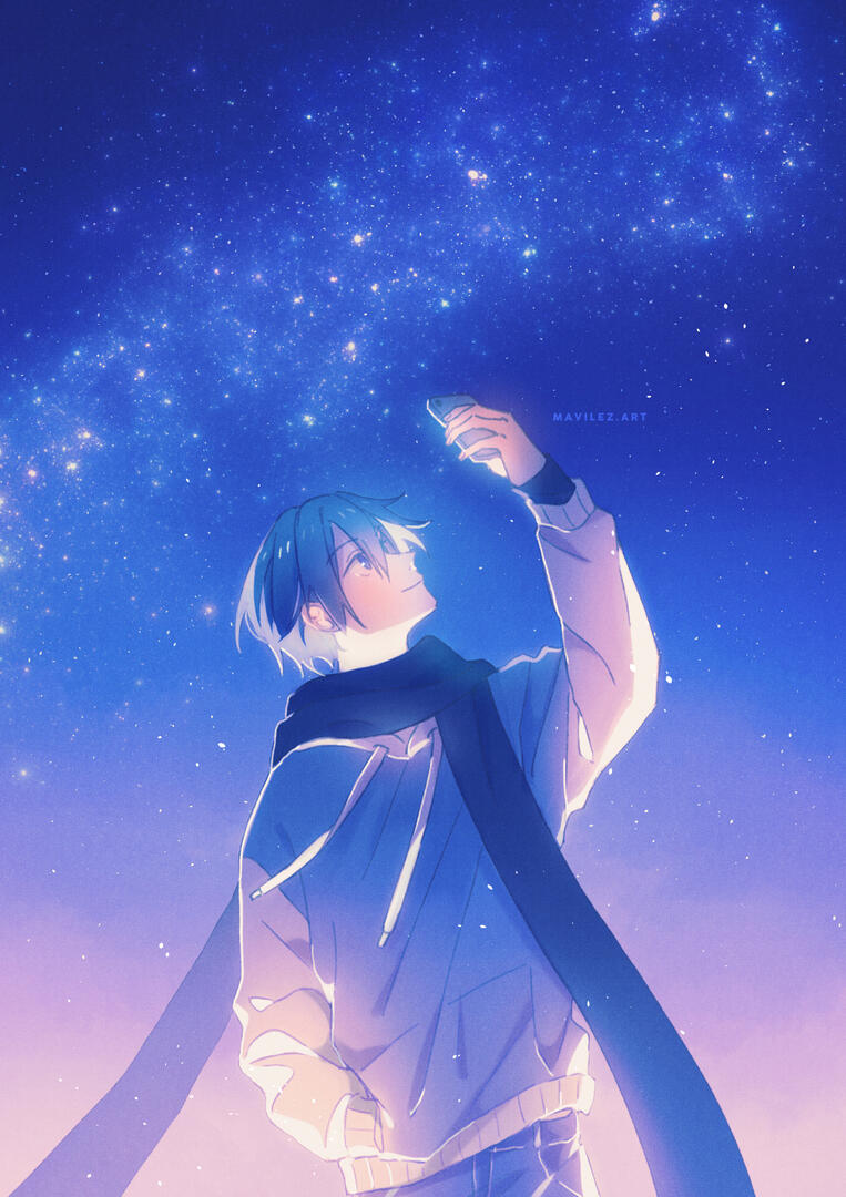 fanart of ichinose ao from the manga hirano and kagiura, for the ssmyhrkg winter exchange 2025