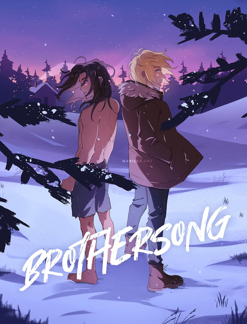 fanart based on the book 'brothersong' by tj klune