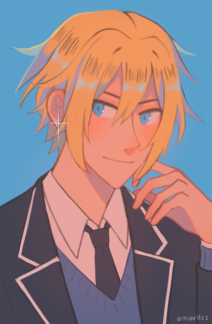 fanart of hirano taiga from the manga hirano and kagiura