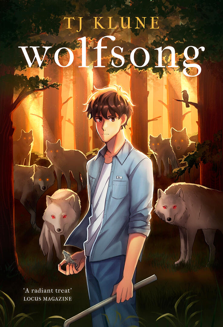 fancover for the book 'wolfsong' by tj klune