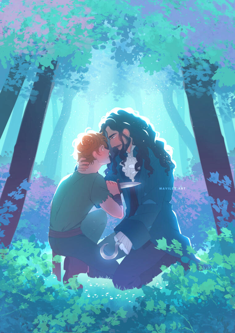 illustration based on the book 'peter darling' by s.a. chant, for the 'our favorite scene' zine