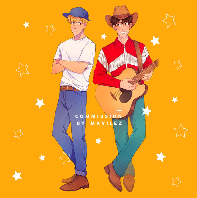 Bookmark illustrations based on the book A Little Bit Country by Brian D. Kennedy for Rainbow Crate Book Box (2022)