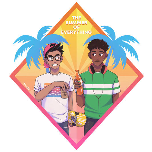 Sticker design for The Summer of Everything by Julian Winters (2020)